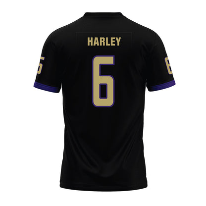 JMU - NCAA Football : Chantz Harley - Black Premium Football Jersey-1
