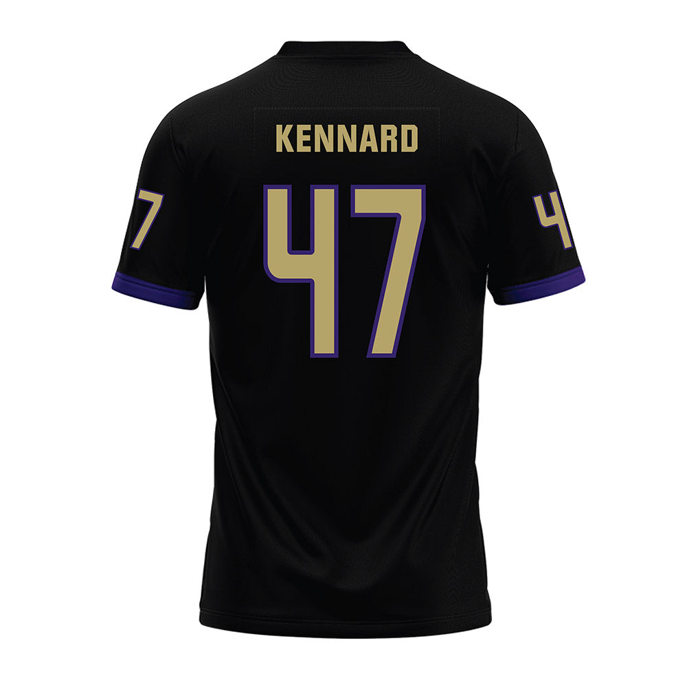JMU - NCAA Football : Josiah Kennard - Black Premium Football Jersey-1