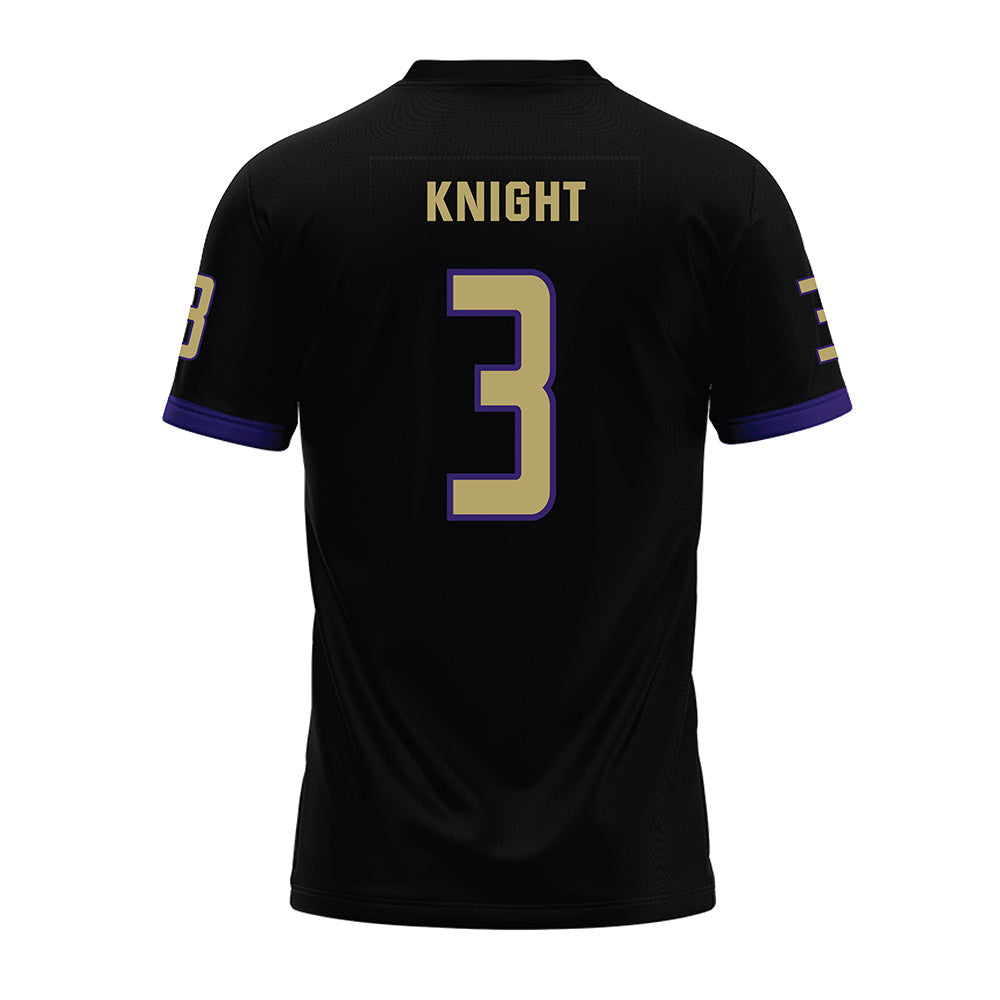 JMU - NCAA Football : Wayne Knight - Black Premium Football Jersey-1