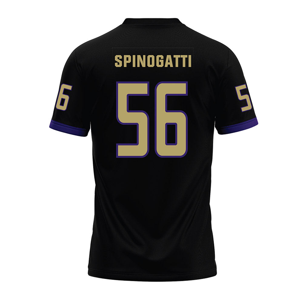 JMU - NCAA Football : Drew Spinogatti - Black Premium Football Jersey-1