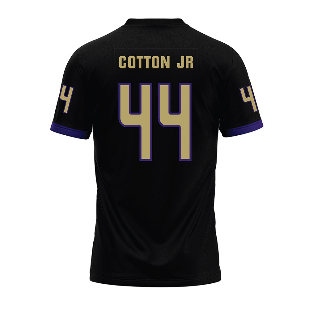 JMU - NCAA Football : DJ Cotton Jr - Black Premium Football Jersey-1