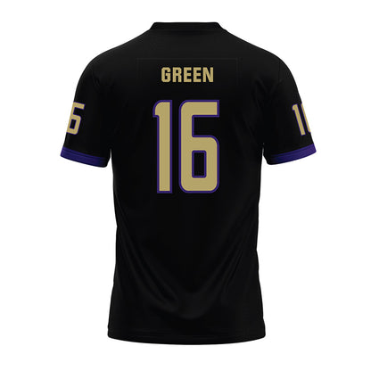 JMU - NCAA Football : Desmond Green - Black Premium Football Jersey