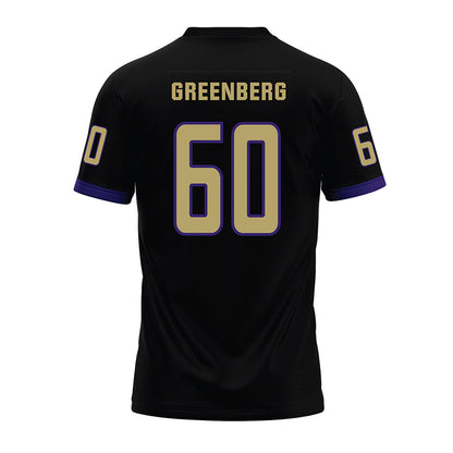 JMU - NCAA Football : Zach Greenberg - Black Premium Football Jersey-1