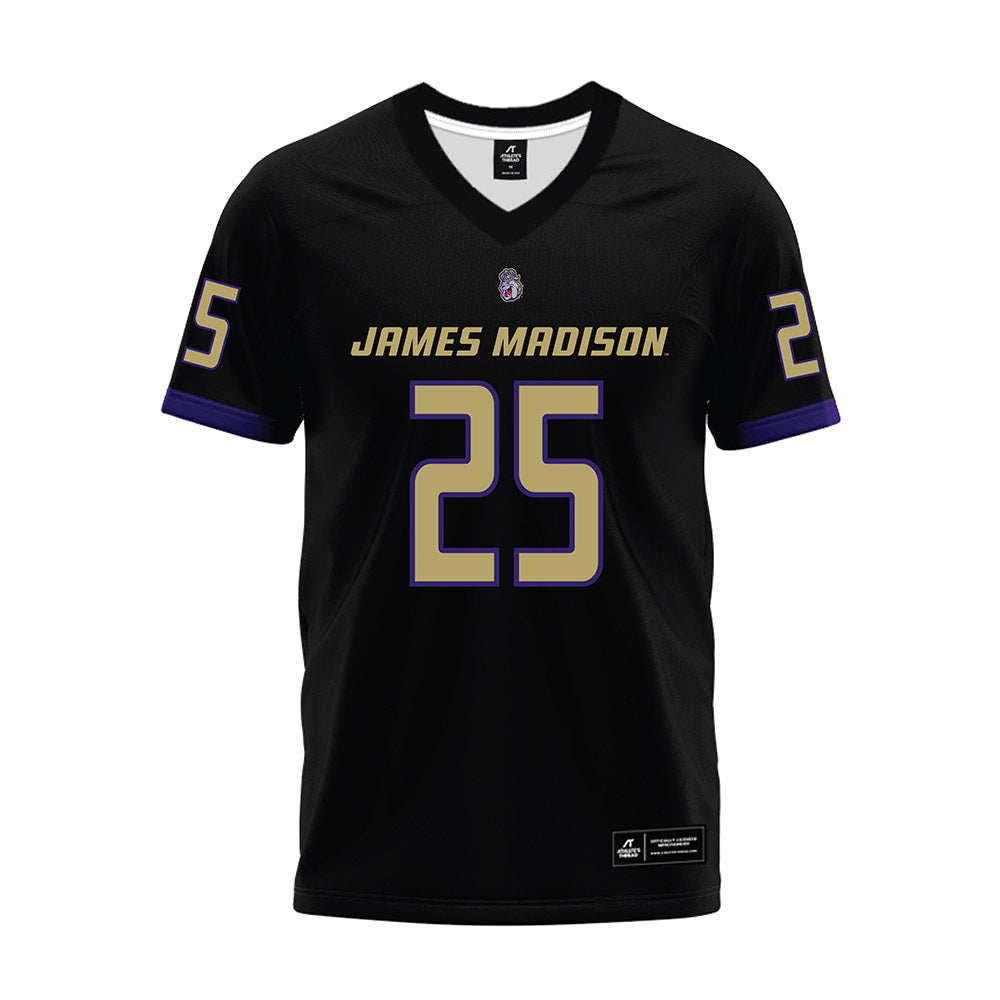 JMU - NCAA Football : Jackson Hamill - Black Premium Football Jersey-0