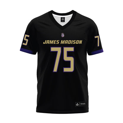 JMU - NCAA Football : Kyle Lenhart - Black Premium Football Jersey-0