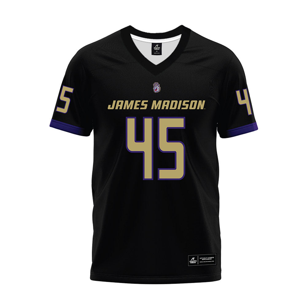 JMU - NCAA Football : Trashon Dye - Black Premium Football Jersey-0