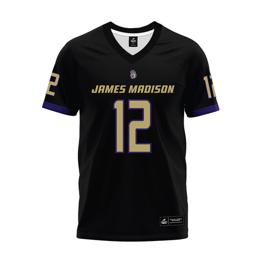 JMU - NCAA Football : Kye Holmes - Black Premium Football Jersey