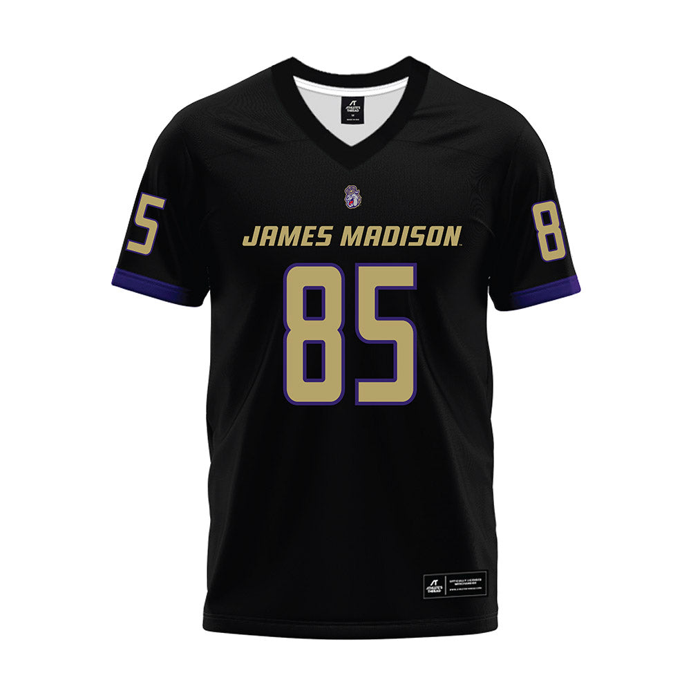 JMU - NCAA Football : Ryder Post - Black Premium Football Jersey-0