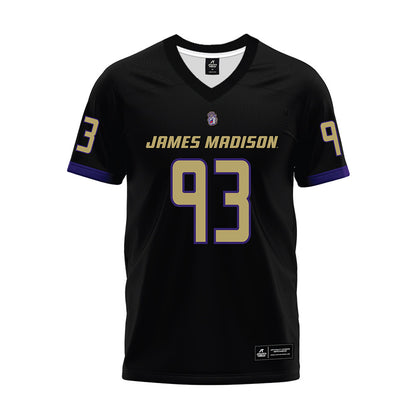 JMU - NCAA Football : Mychal McMullin - Black Premium Football Jersey-0