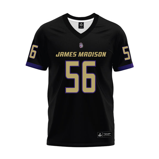 JMU - NCAA Football : Drew Spinogatti - Black Premium Football Jersey-0
