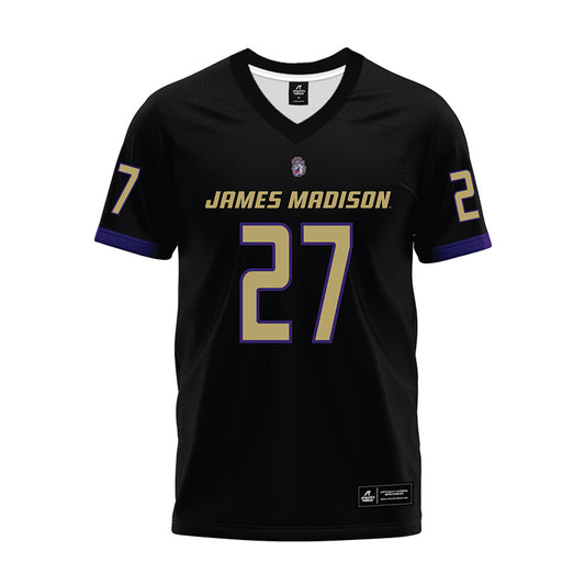 JMU - NCAA Football : Kai Callen - Black Premium Football Jersey-0