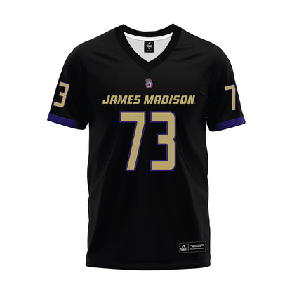 JMU - NCAA Football : Evan Bushong - Black Premium Football Jersey-0