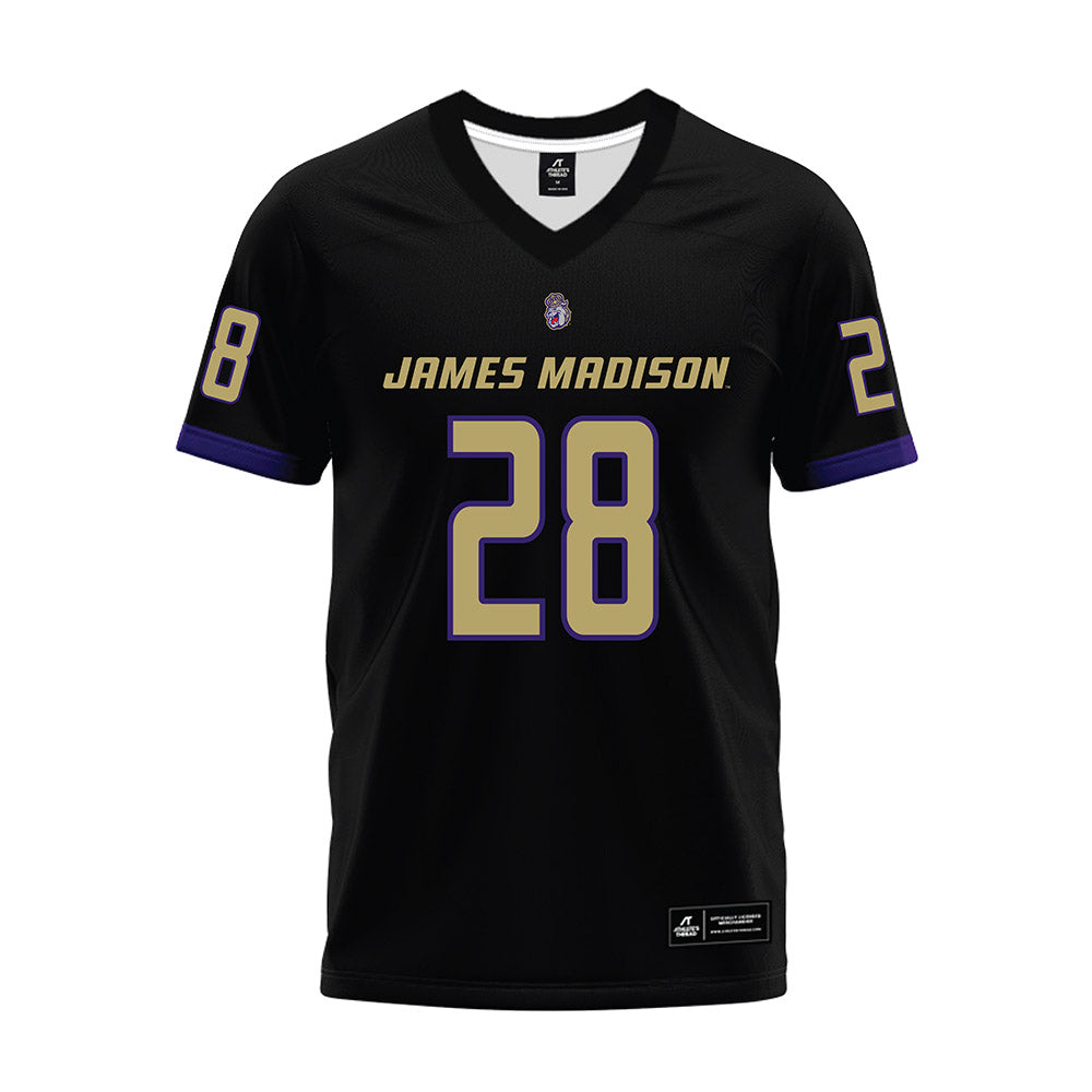 JMU - NCAA Football : Jobi Malary - Black Premium Football Jersey