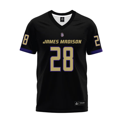 JMU - NCAA Football : Jobi Malary - Black Premium Football Jersey