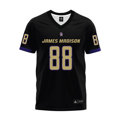 JMU - NCAA Football : Dylan Williams - Black Premium Football Jersey-0