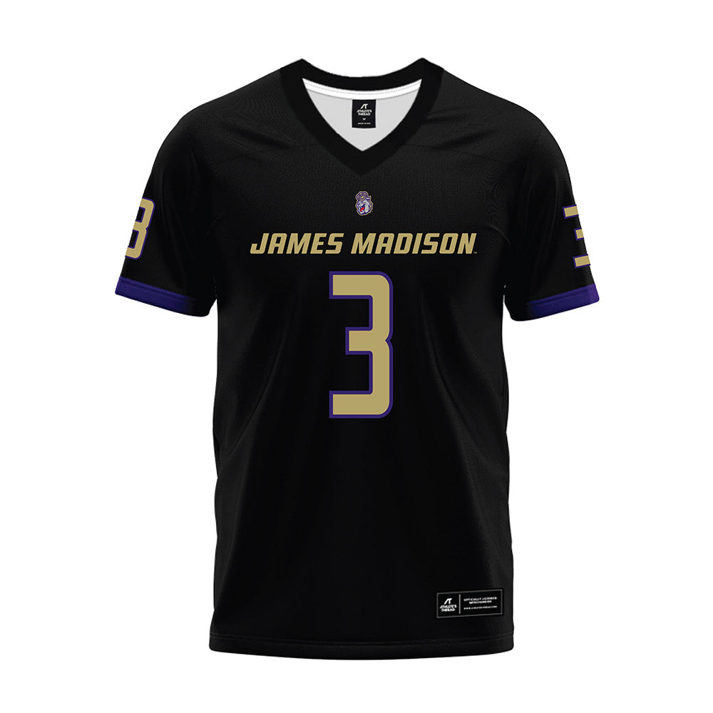 JMU - NCAA Football : Wayne Knight - Black Premium Football Jersey-0