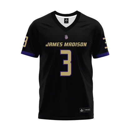 JMU - NCAA Football : Wayne Knight - Black Premium Football Jersey-0