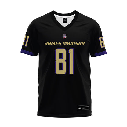 JMU - NCAA Football : Sue Yost - Black Premium Football Jersey-0