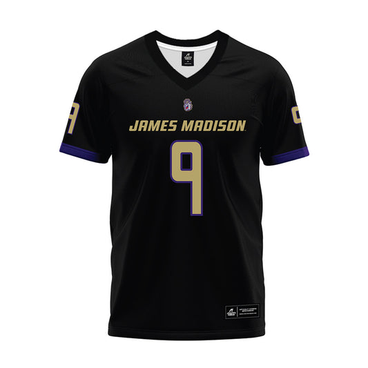 JMU - NCAA Football : Xavier Holmes - Black Premium Football Jersey-0