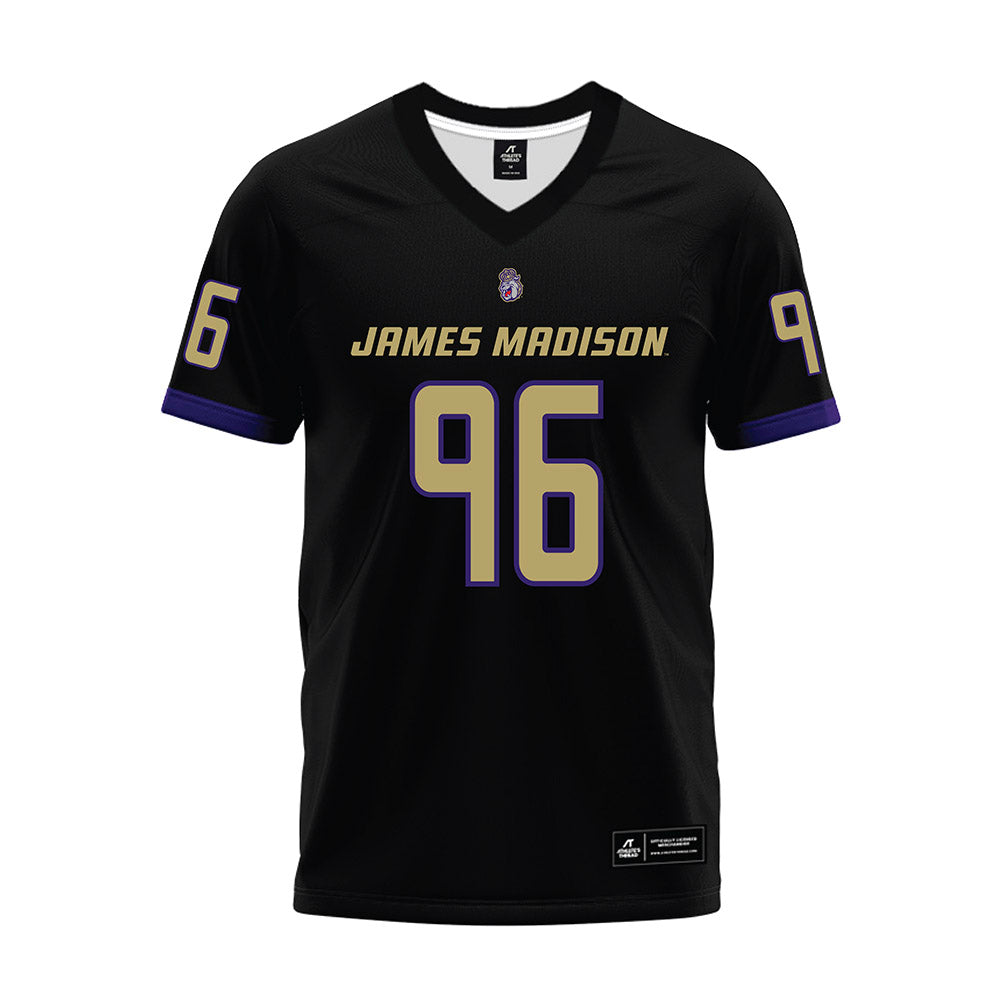 JMU - NCAA Football : Cole Purdy - Black Premium Football Jersey-0