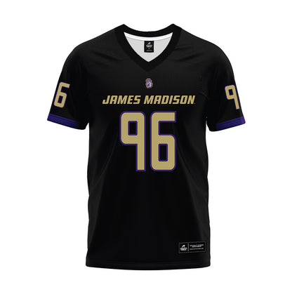 JMU - NCAA Football : Cole Purdy - Black Premium Football Jersey-0