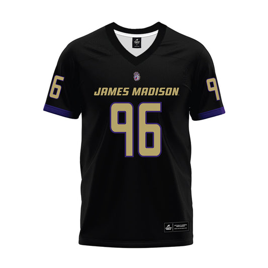 JMU - NCAA Football : Cole Purdy - Black Premium Football Jersey-0