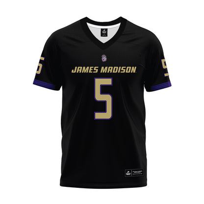 JMU - NCAA Football : Morgan Suarez - Black Premium Football Jersey-0