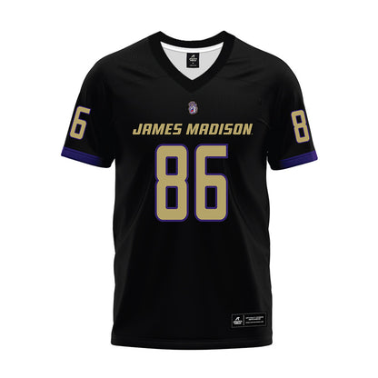 JMU - NCAA Football : Ethan Gurela - Black Premium Football Jersey-0