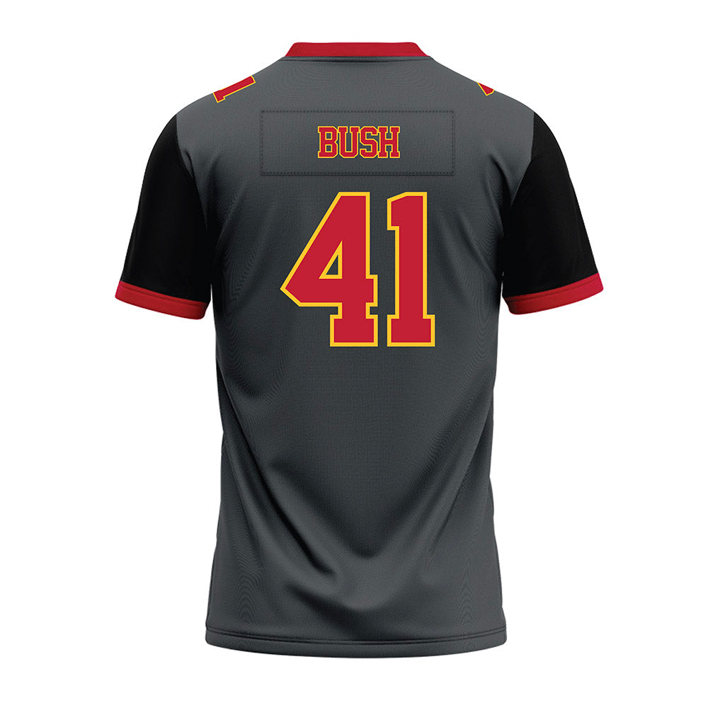 Ferris State - NCAA Football : Michael Bush - Graphite Premium Football Jersey-1