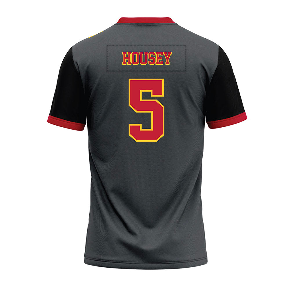 Ferris State - NCAA Football : Jeremiah Housey - Graphite Premium Football Jersey