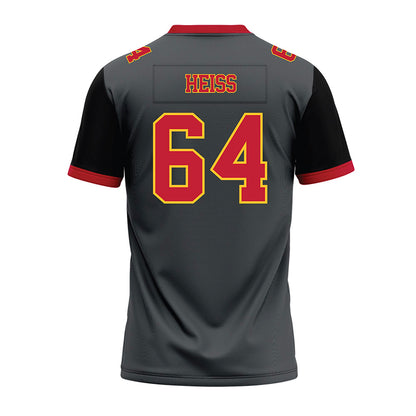 Ferris State - NCAA Football : Cameron Heiss - Graphite Premium Football Jersey-1