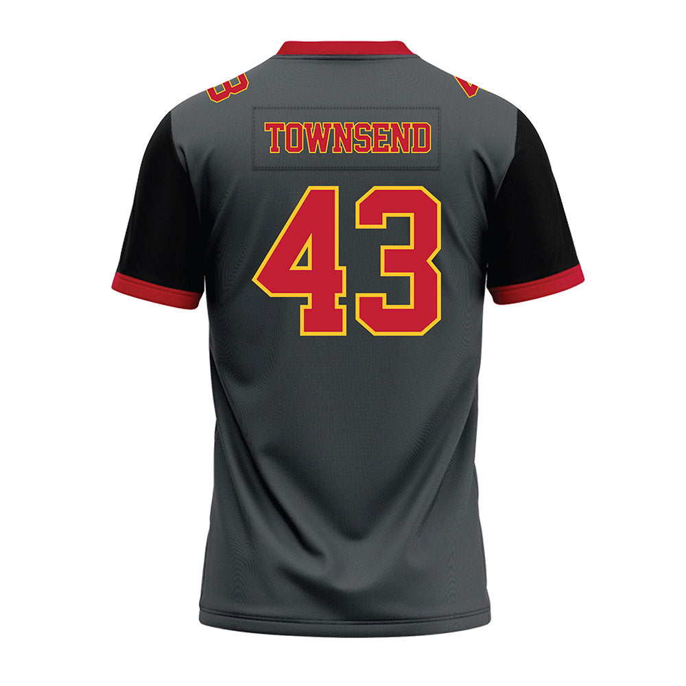 Ferris State - NCAA Football : Razah Townsend - Graphite Premium Football Jersey-1