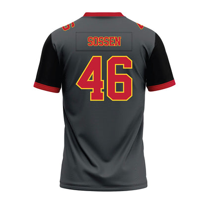 Ferris State - NCAA Football : Ethan Sossen - Graphite Premium Football Jersey