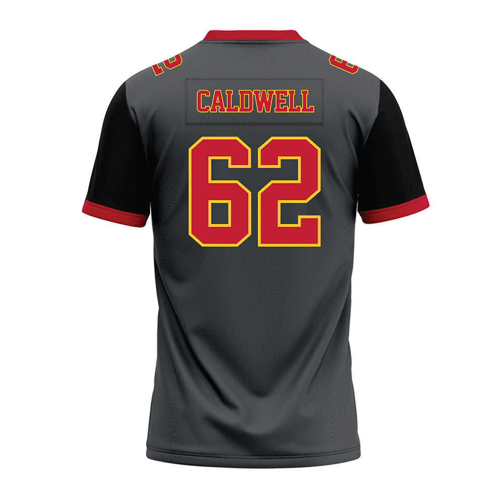 Ferris State - NCAA Football : Kaharri Caldwell - Graphite Premium Football Jersey-1