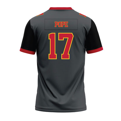 Ferris State - NCAA Football : Quentin Pope - Graphite Premium Football Jersey-1