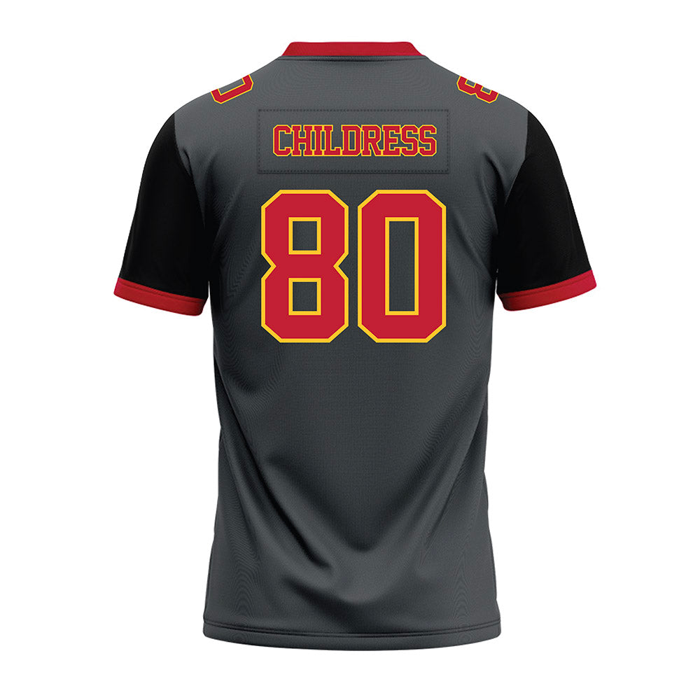 Ferris State - NCAA Football : Braeden Childress - Graphite Premium Football Jersey-1