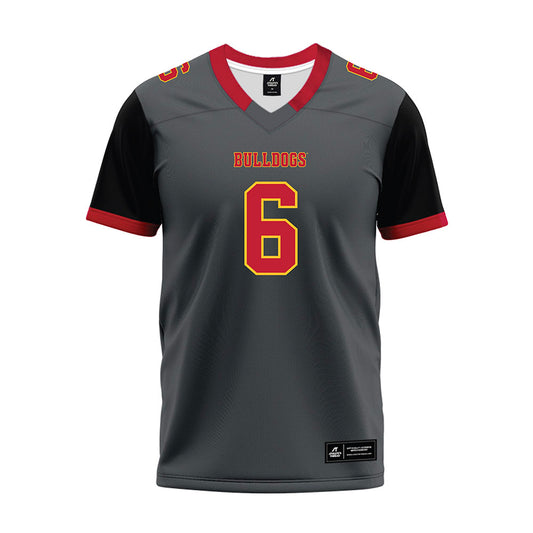 Ferris State - NCAA Football : James Gilbert - Graphite Premium Football Jersey