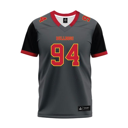 Ferris State - NCAA Football : Sio Saipaia - Graphite Premium Football Jersey-0
