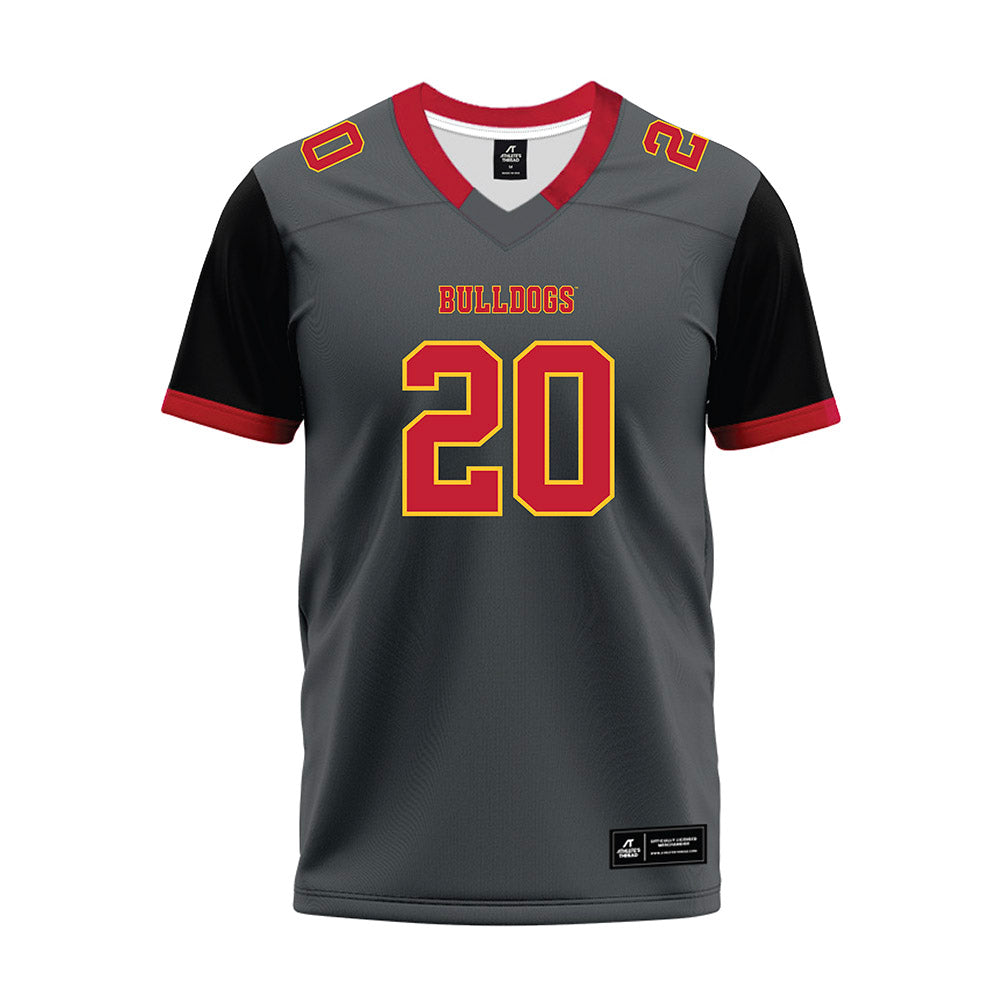 Ferris State - NCAA Football : James Coby - Graphite Premium Football Jersey-0