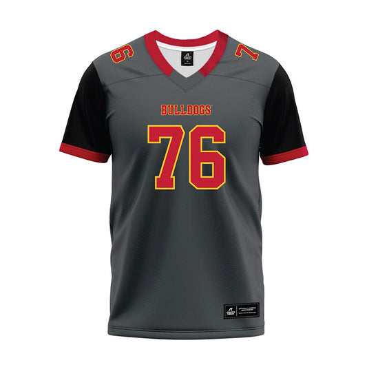 Ferris State - NCAA Football : Lawrence Hattar - Graphite Premium Football Jersey