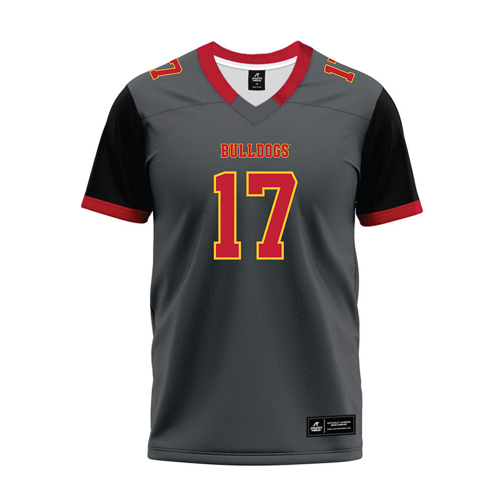 Ferris State - NCAA Football : Quentin Pope - Graphite Premium Football Jersey-0