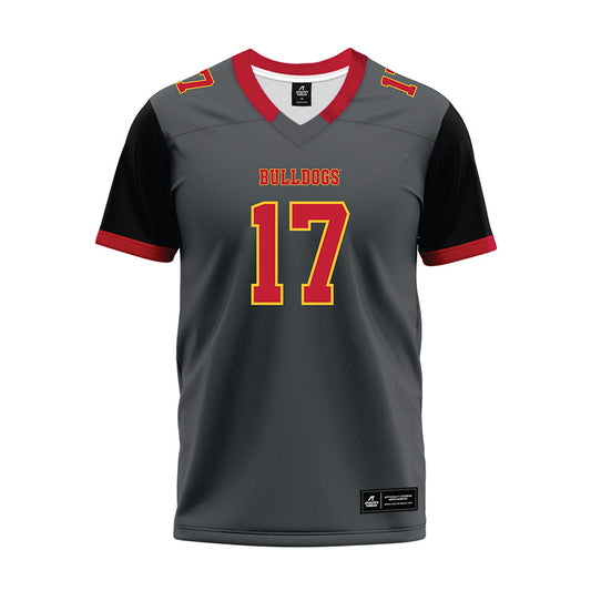 Ferris State - NCAA Football : Quentin Pope - Graphite Premium Football Jersey-0