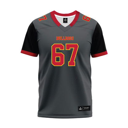 Ferris State - NCAA Football : Matthew Misch - Graphite Premium Football Jersey-0