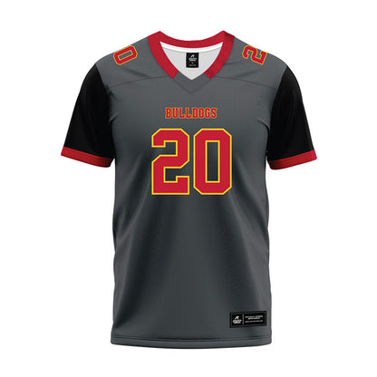 Ferris State - NCAA Football : Jaden Edington - Graphite Premium Football Jersey-0