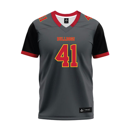 Ferris State - NCAA Football : Michael Bush - Graphite Premium Football Jersey-0