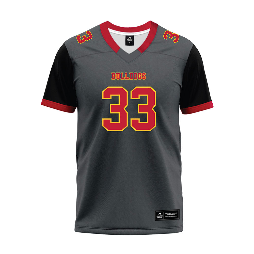 Ferris State - NCAA Football : Coties Gillen - Graphite Premium Football Jersey-0