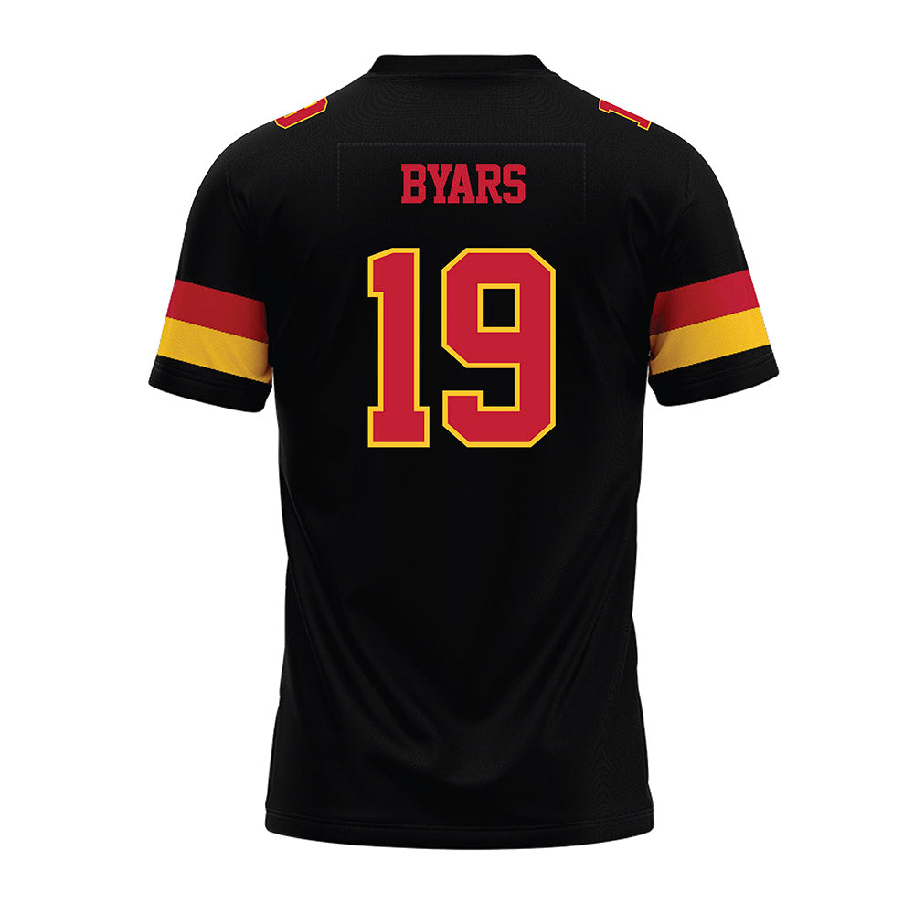 Ferris State - NCAA Football : Zay Byars - Black Premium Football Jersey-1