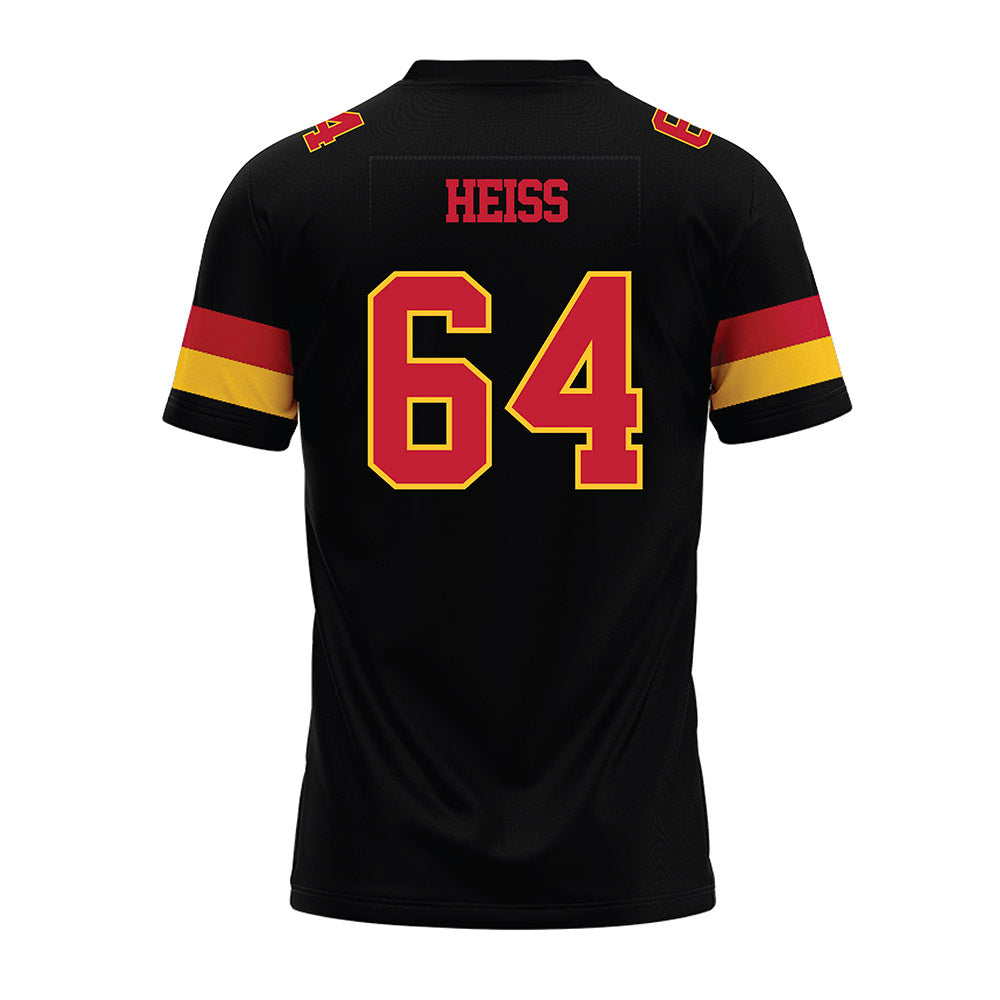 Ferris State - NCAA Football : Cameron Heiss - Black Premium Football Jersey-1