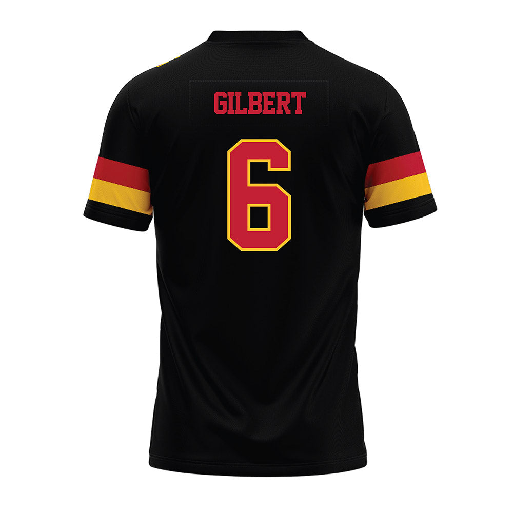 Ferris State - NCAA Football : James Gilbert - Black Premium Football Jersey