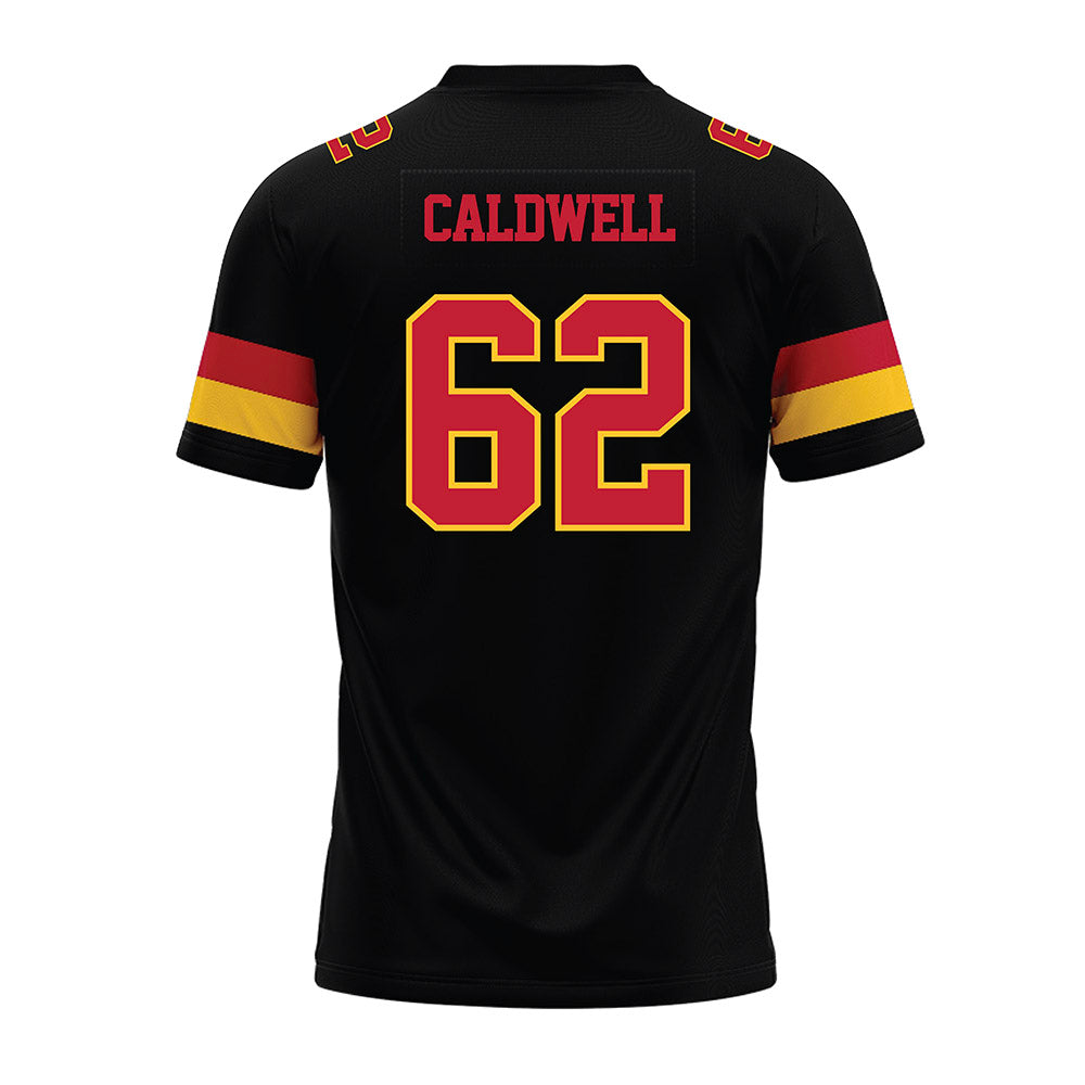 Ferris State - NCAA Football : Kaharri Caldwell - Black Premium Football Jersey-1